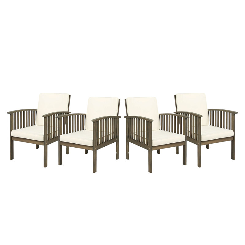 Chaises d'extérieur en bois d'acacia