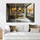 «Brown Gray Vintage Boutique Charm II - Stores & Boutiques», ensemble de reproductions d'art mural