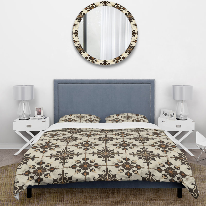 Ensemble de housse de couette Brown Rustic Elegant Charm X - Country, Housse de couette très grand + 2 taies décorativ