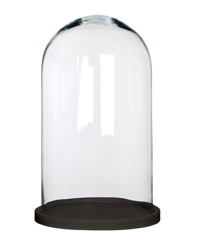 Handmade Glass Table Vase, 38cm H x 23cm W x 23cm D