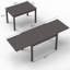 Large Extendable Patio Dining Table, Aluminum Metal Indoor Outdoor 53"- 106" Adjustable For 6-8 Rectangular Table For Porch Backyard Balcony Garden (1 Table)