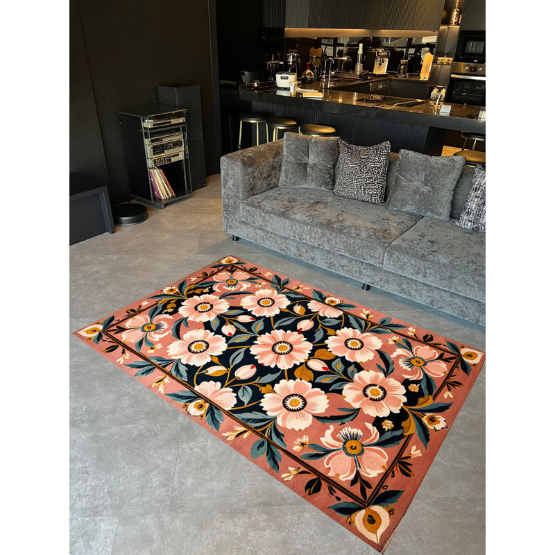 Tapis décoratif floral Paris, Tapis de couloir 3 pi 3,37 po x 9 pi 10,11 po