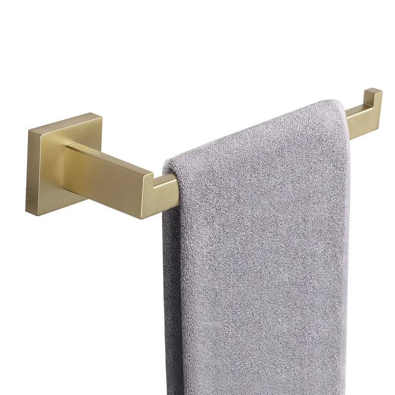Wall Mount Towel Bar (1 Piece), Gold