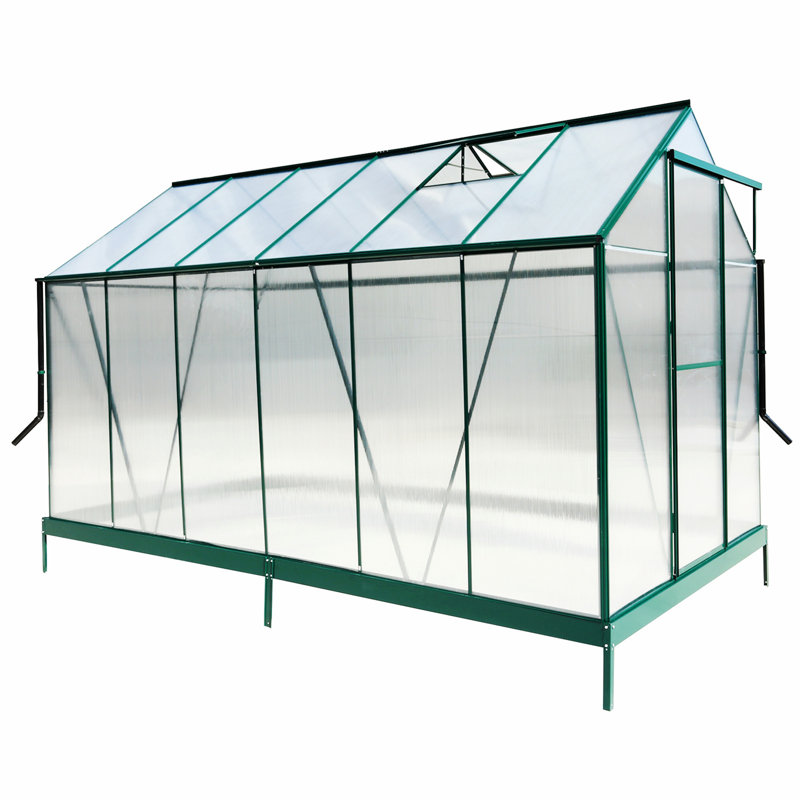 Greenhouse, Green, 96.8" H x 75.2" W x 147.2" D