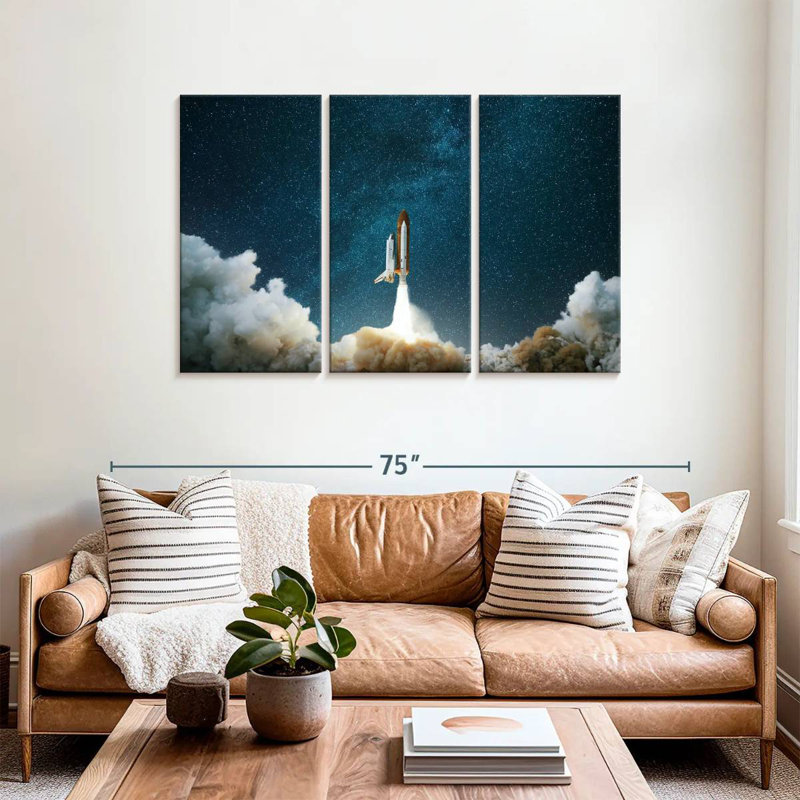 Oberle Panoramic Rocket Launch, 36" H x 57" W