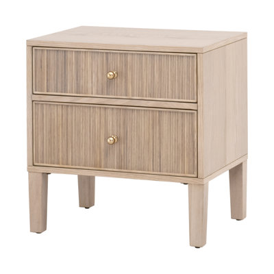 Taube Bronze Bay Solid Wood Nightstand by Hokku Designs