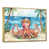 Toile avec cadre flottant or