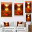 Asian Lotus Pond Serenity Full Moon Reflections sur toile-1523537378-1523537172