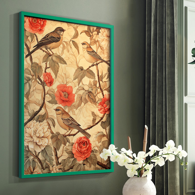 CXLIX de la série WG-MR-MRRIS - Reproduction encadrée de qualité supérieure - Prêt à être accroché - Aucun clou requis