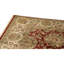 Tapis jaune / ivoire / rouge en laine noué à la main de conception unique 9 pi 2 po x 13 pi 9 po