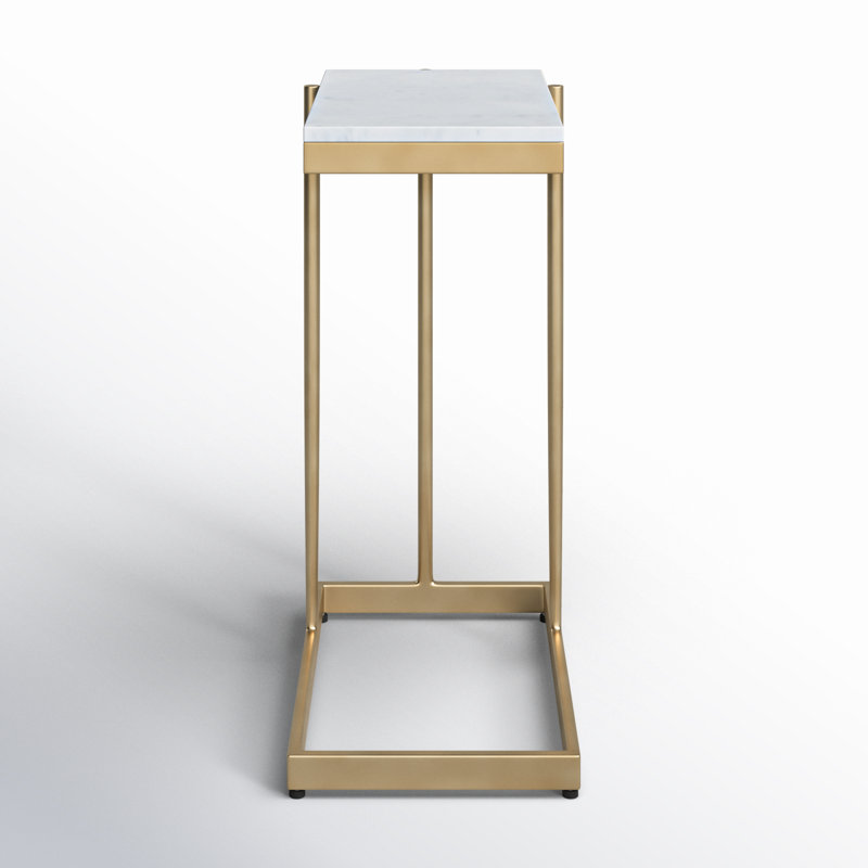 Brigitte Marble Top Frame End Table