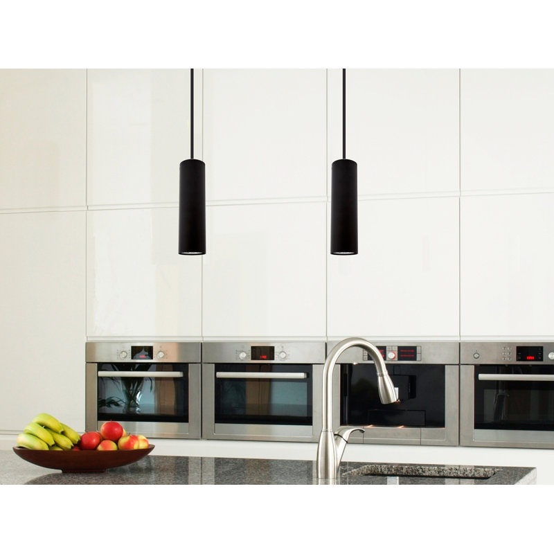 Stella 1 - Light Cylinder Pendant, Black
