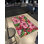 Washable Decorative Pink Rose Patterned Area Rug