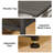 Media Console Table Entertainment Center with Open Storage Shelves & Soundbar Shelf, TV Stand for Living Room Decor-725204597-725204598
