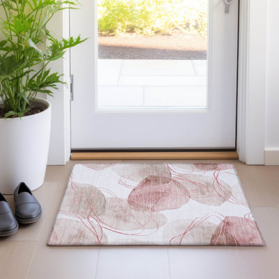 Kinslee Washable Abstract Indoor / Outdoor Rug