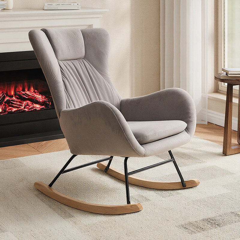 Velvet Rocking Chair