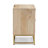 2-Drawer Solid Wood Nightstand with Cane Fronts-1563262682