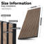 Panneaux muraux modernes 47,2 po x 23,6 po à lattes en grain de bois 3D-129104943