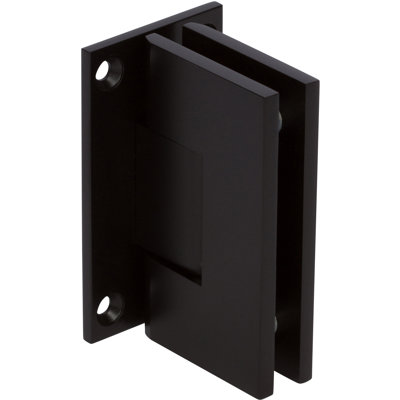 Heavy Duty Square Corner Shower Hinge, Full Back Plate