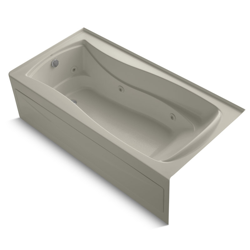 Mariposa 72" x 36" Whirlpool Bathtub, Sandbar, Left