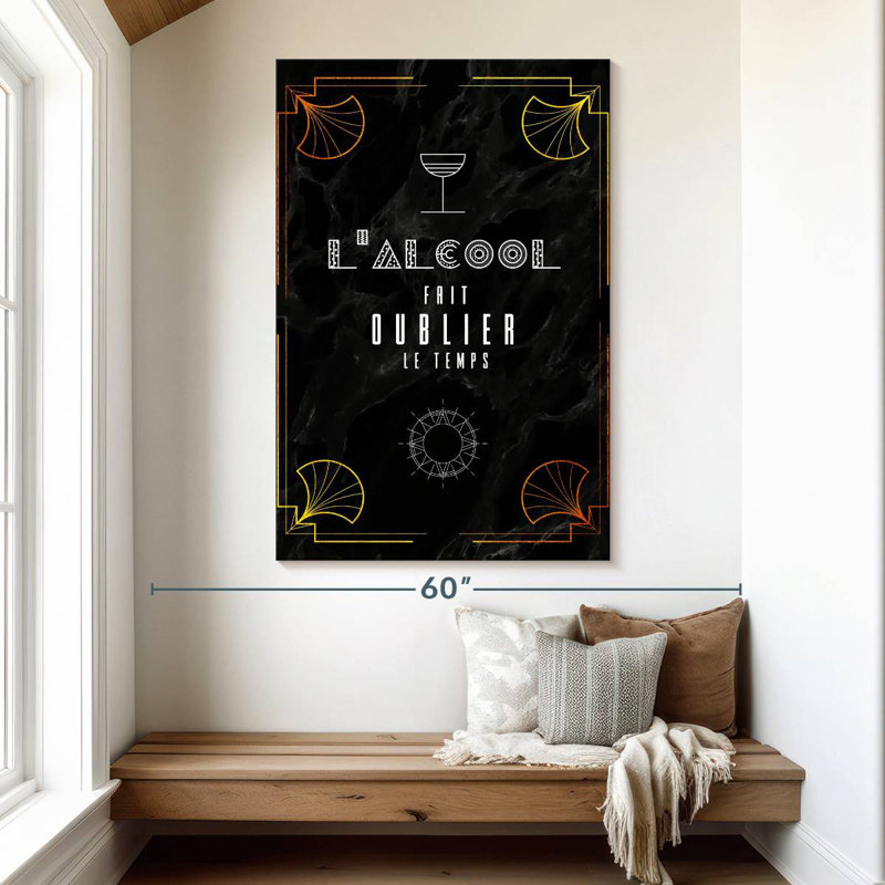 Tergel Art Deco L'Alcool, 51" H x 34" W
