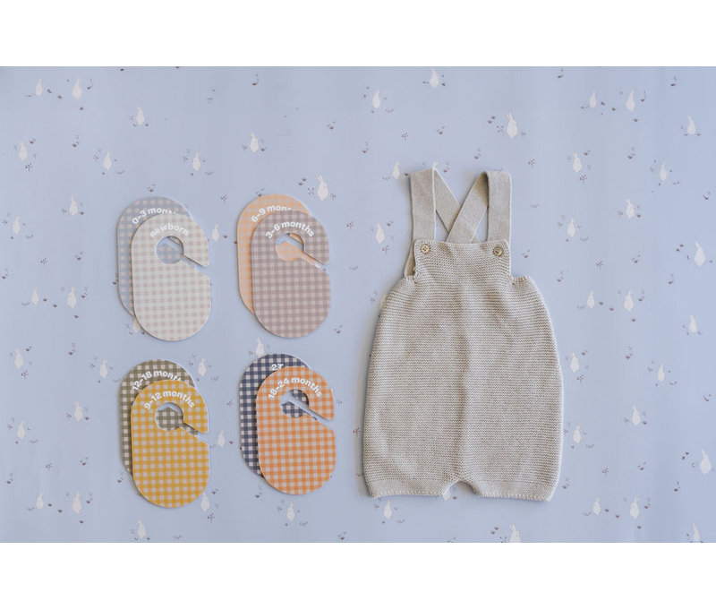 Ensemble de 8 diviseurs de garde-robe pour 3 bébés (nouveau-né à 24 mois) - paquet de 8 - Vichy