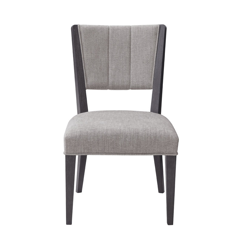 Quincy Black Upholstered Ash Wood Side Chair