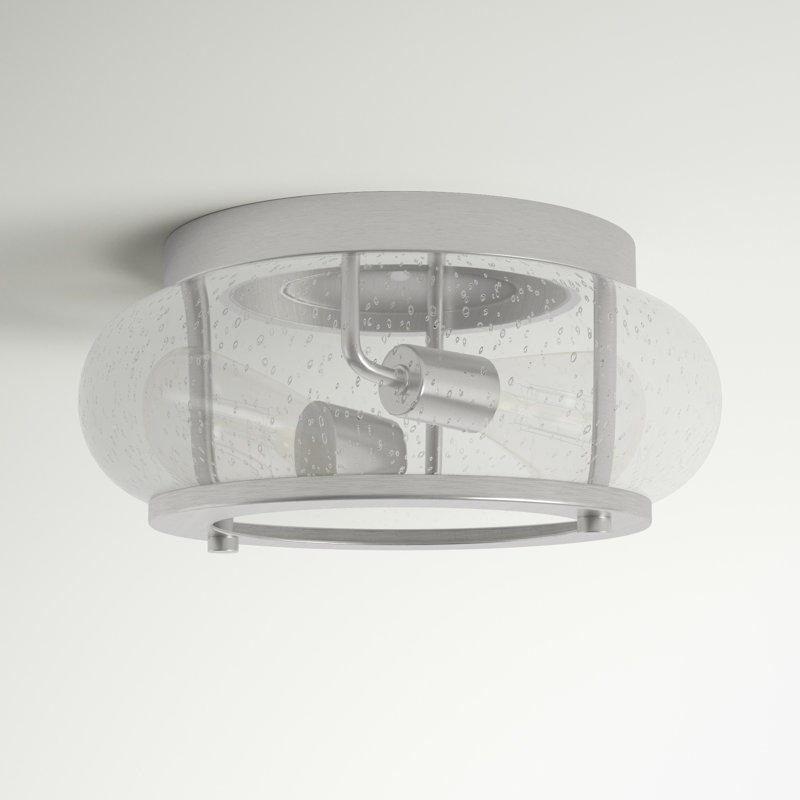 Spofford Glass Spotlight, Brushed Nickel