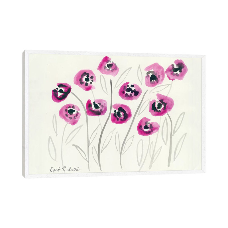 Secret Admirer 1 Piece Painting on Canvas, 45.72cm H x 66.04cm W x 3.81cm D, White Framed