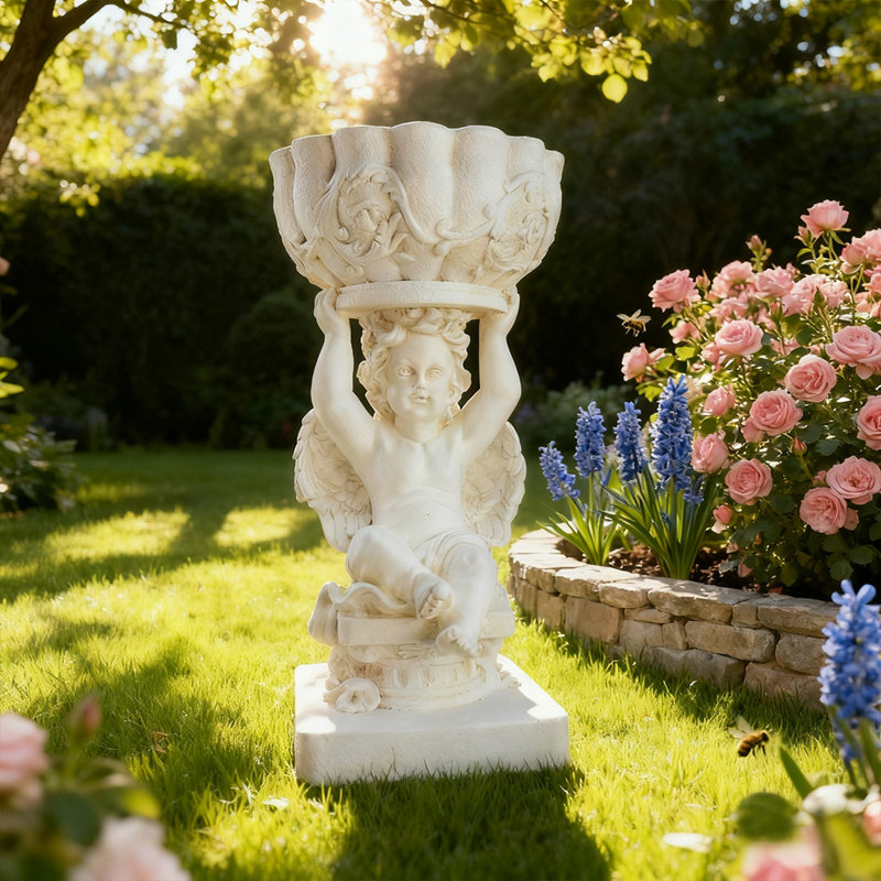 Sculpture de jardin ange 19,8 po