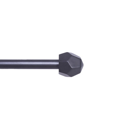 Kingstown Burnished Adjustable 0.5" Single Curtain Rod