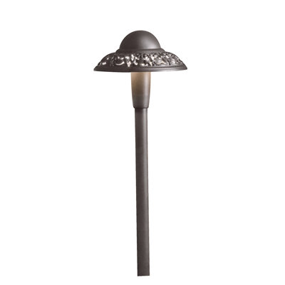 Southwest Textured Architectural Bronze Low Voltage Integrated LED Metal Pathway Light