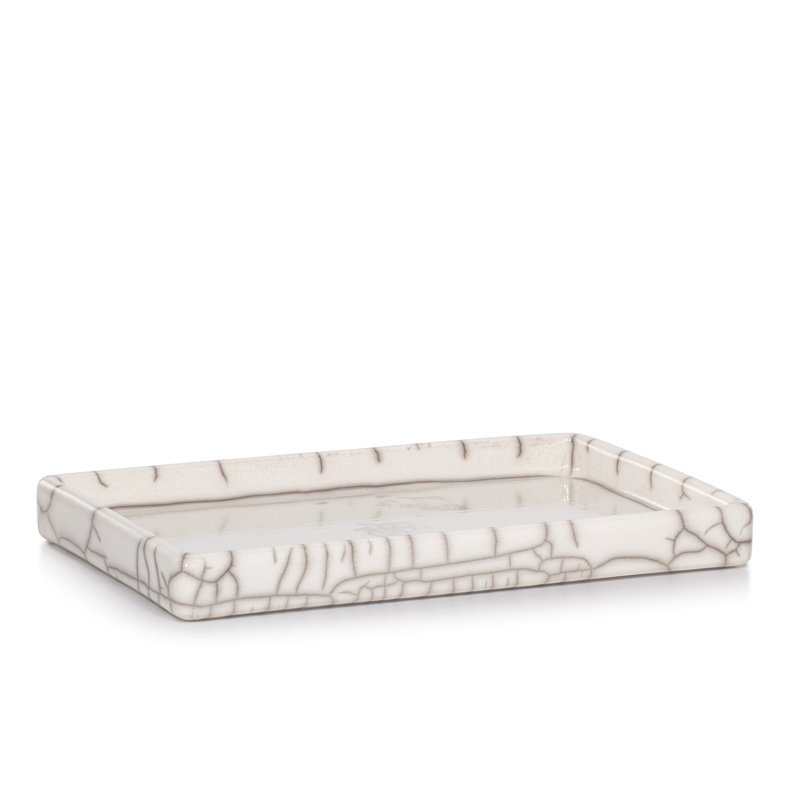 Raku Crackle Amenity Tray
