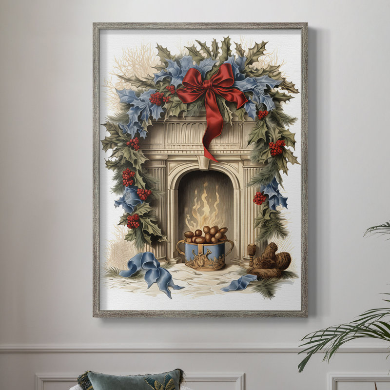 «Christmas Holiday», reproduction d'art encadrée CDLIV, H 30 po x l 24 po