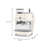 Retro style semi-automatic espresso coffee machine with grinder for the 50s from SMEG-75773412