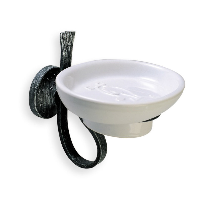 Porte-savon en céramique Flora Classic, Bronze ancien