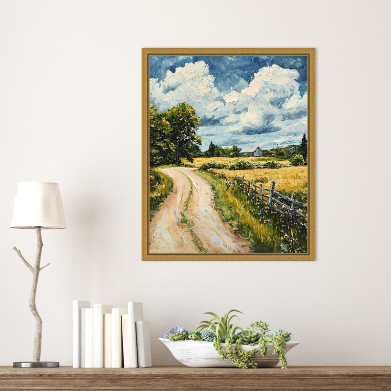 Impression sur toile encadrée Impasto, H 20 po x l 16 po