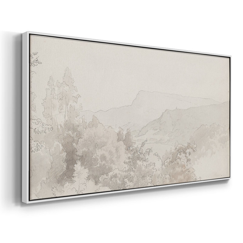 Abstrait, série - CM XXII - Toile tendue avec châssis encadré - Prêt à être accroché, H 21 po x l 41 po, Blanc