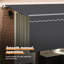 VidaXL 400cm W x 200cm D Fabric Cover Retractable Door / Window Awning