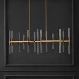 Bale 26 - Light Iron Dimmable LED Modern Linear Chandelier