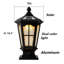 Lampadaire de jardin extérieur en aluminium noir