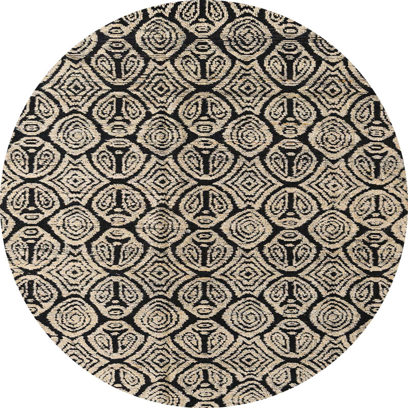 Mokshit Abstract Indoor Rug, Round 3'
