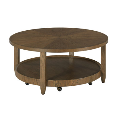 ROUND COFFEE TABLE W/6 CASTERS
