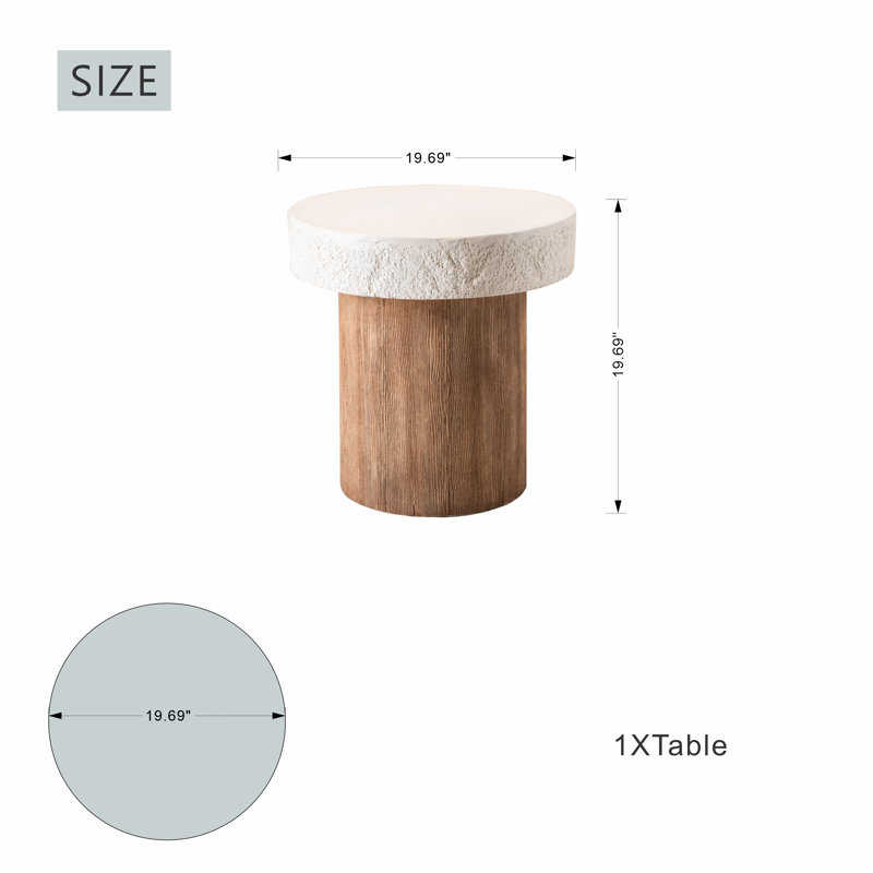 Table d'appoint ronde MGO