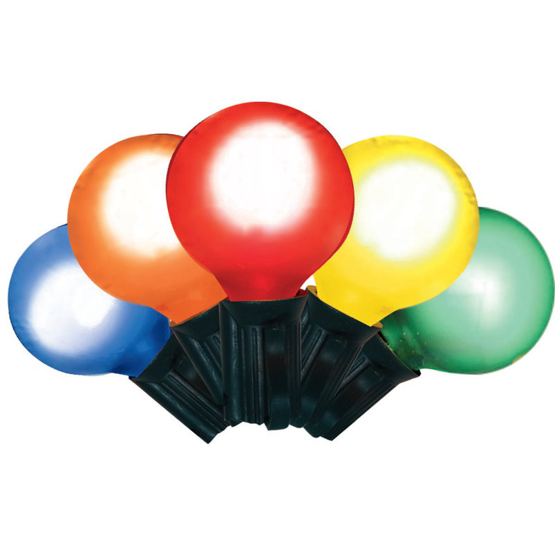 25 Lt G40 Patio Light, Satin Multi