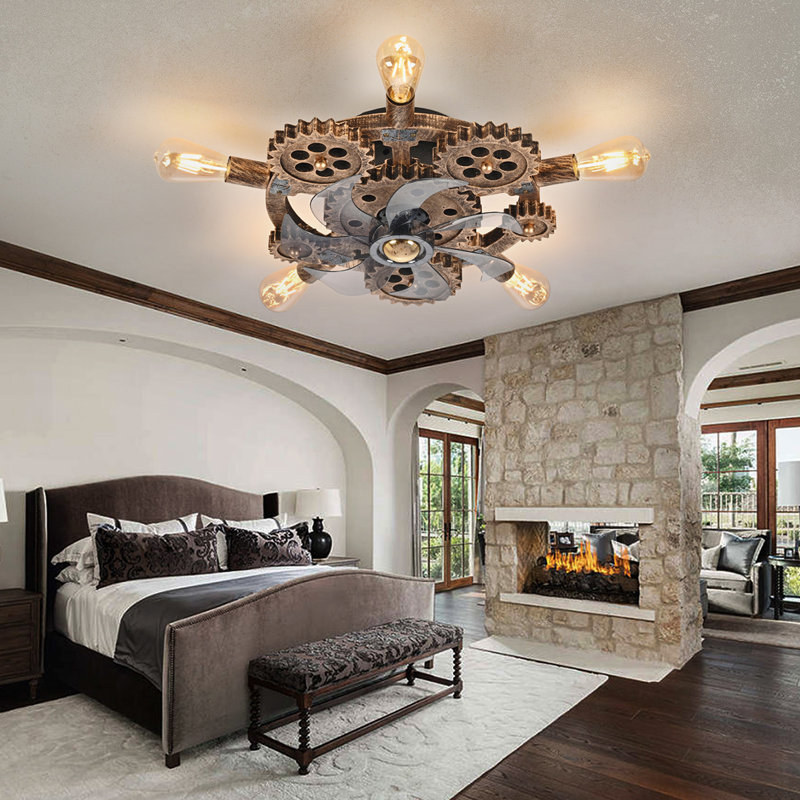 Karnisha 19.6'' Ceiling Fan with Light Kit