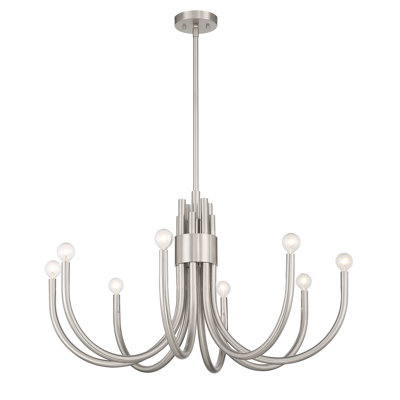Lustre style chandelier à 8 lumières Sorrento
