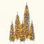 Crayons de Noël pré-éclairés, arbre de Noël artificiel mince 5 pièces avec flocage de neige, arbre de décoration de Noël, 1820 branches, 350 lumières DEL avec 11 modes d'éclairage