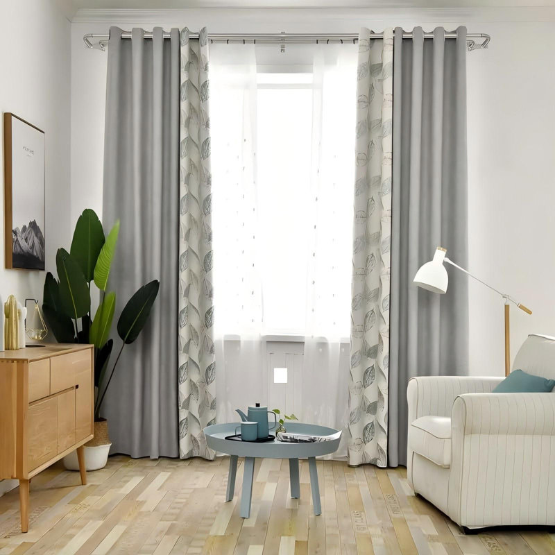 Double tringle à rideaux double, 72-144 po (brossé), Brushed Nickel