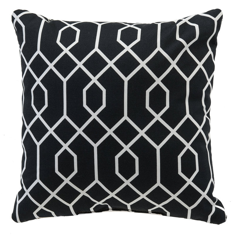  Housse et insert de coussin extérieur d'extérieur, Noir